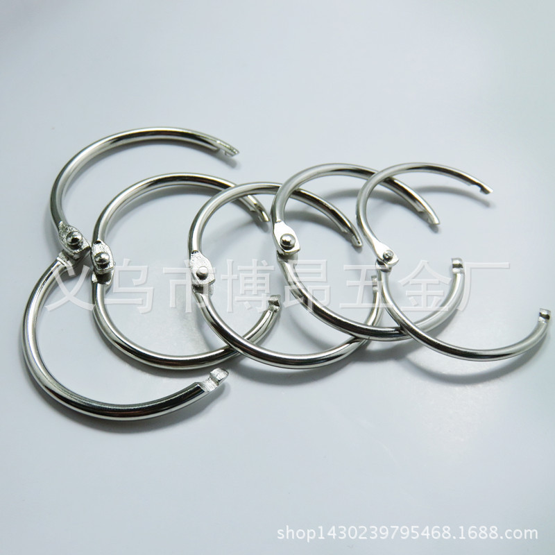 Factory direct book ring open ring metal card ring key ring photo album loose leaf ring a large number of spot supply