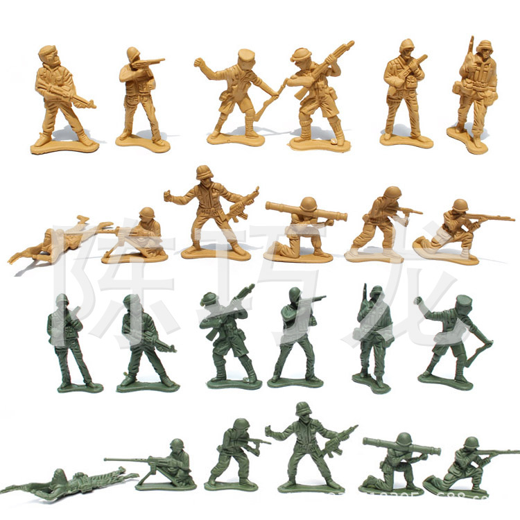 5cm small soldiers children's toys military model World War II soldiers manufacturers wholesale generation psychological sand table accessories