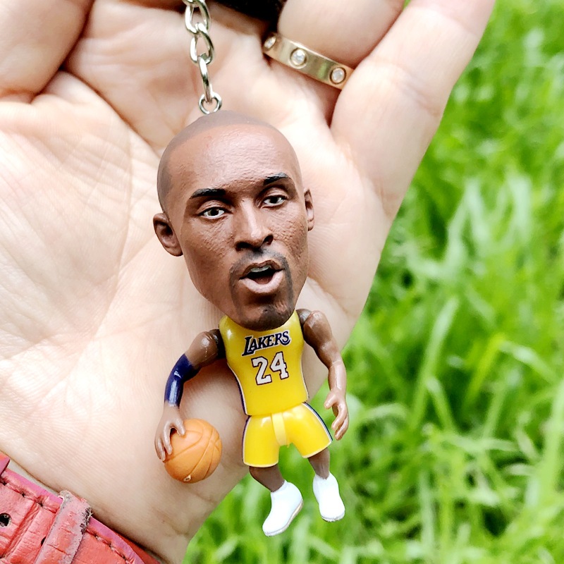 Basketball Fan Kobe James Wade Letter Song Irving Curry Durant Doll Keychain Bag Pendant