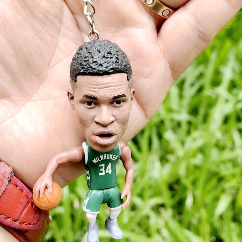 Basketball Fan Kobe James Wade Letter Song Irving Curry Durant Doll Keychain Bag Pendant