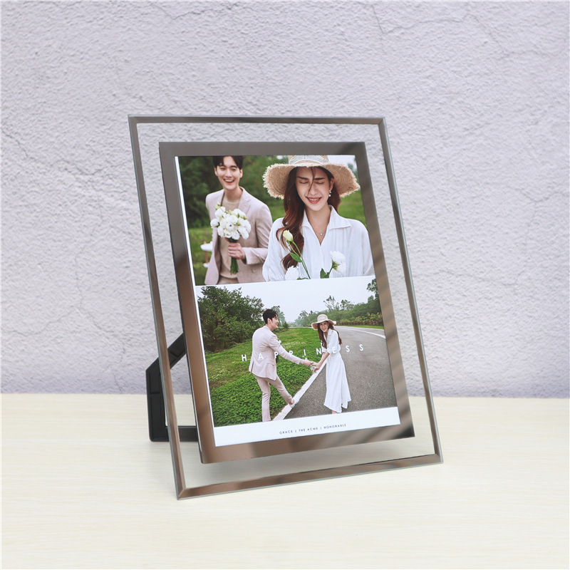 Wholesale A4 Crystal Glass Photo Frame 6 Inches 7inch 8inch A4 Crystal Glass Honor Certificate Photo Frame
