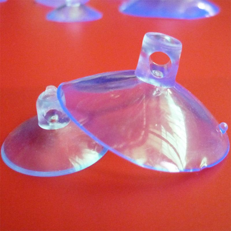 Perforated suction cup horizontal hole suction cup car toy accessories wear rope plastic transparent suction cup suction cup 2cm -8cm