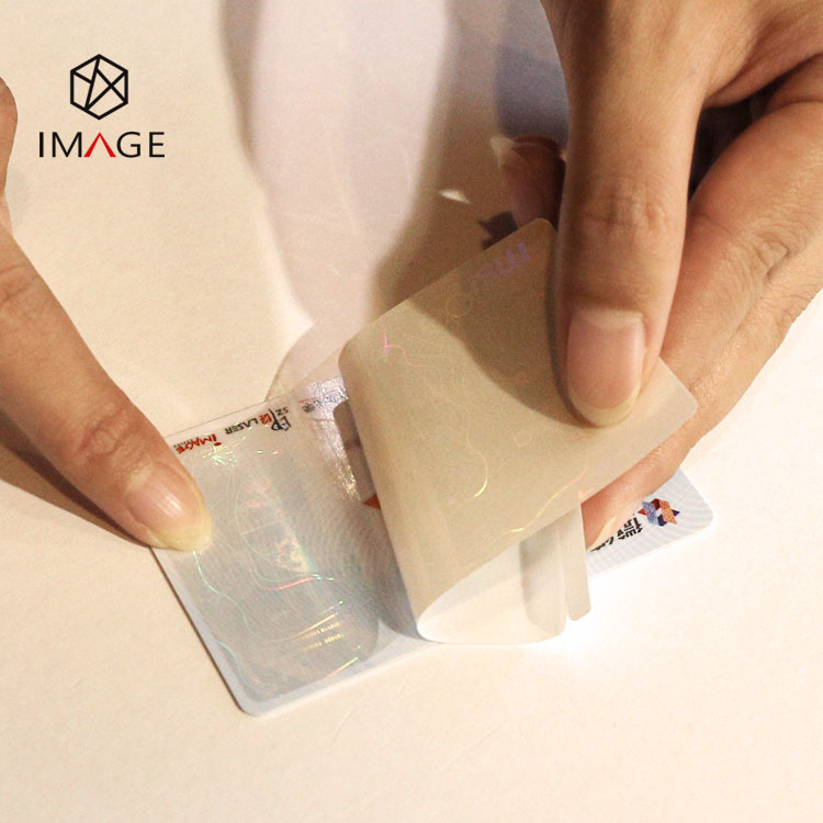 Производственные поставки Лазерная антифальсификационная холодная пленка, Лазерная антифальсификационная пленка, Оптическая антифальсификационная пленка для карт, Быстрая наклейка в комплекте