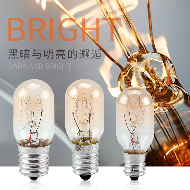 Refrigerator Microwave Oven Range Hood Led Special Bulb 15W Screw E12E14 E17 Saving Light Cannon