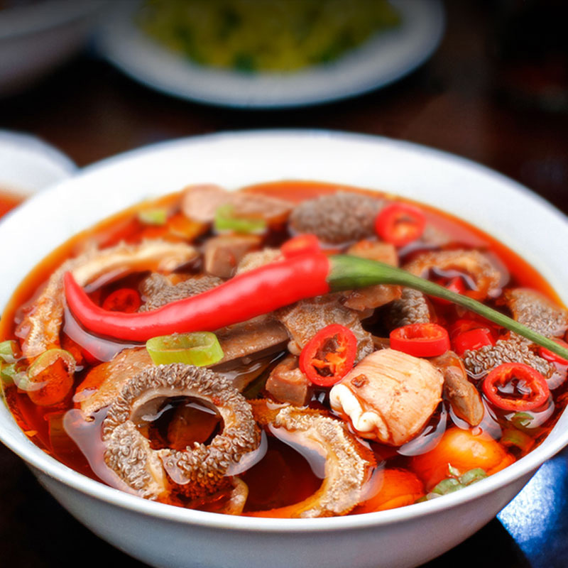 Inner Mongolia lamb offal specialty mutton snack ramming beef love lamb offal snack cooked mutton offal soup vacuum packaging 250g