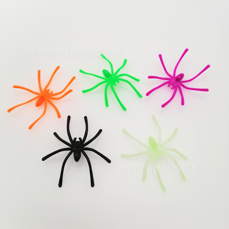 Halloween Spider Spider Cotton with Little Spider Christmas Cross-Border E-Commerce Toys 4 Colors 5Cm*4.5Cm