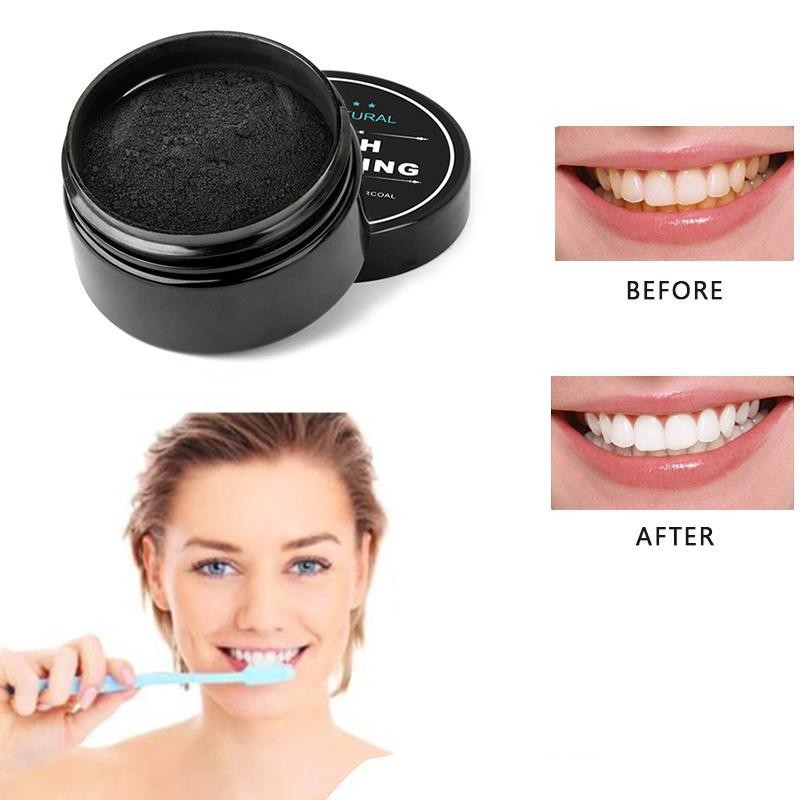 Tooth powder Black Tooth washing powder smoke stain activated carbon coconut shell powder bamboo charcoal teeth whitening