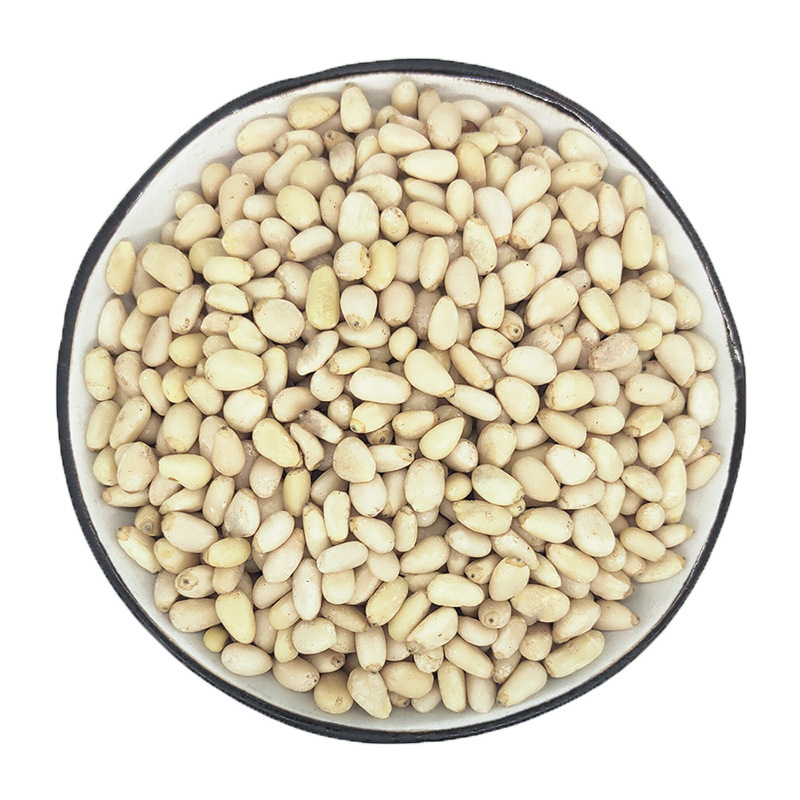 [Raw pine nuts] 500g vacuum packaging large particle pine nuts bulk new goods baking materials