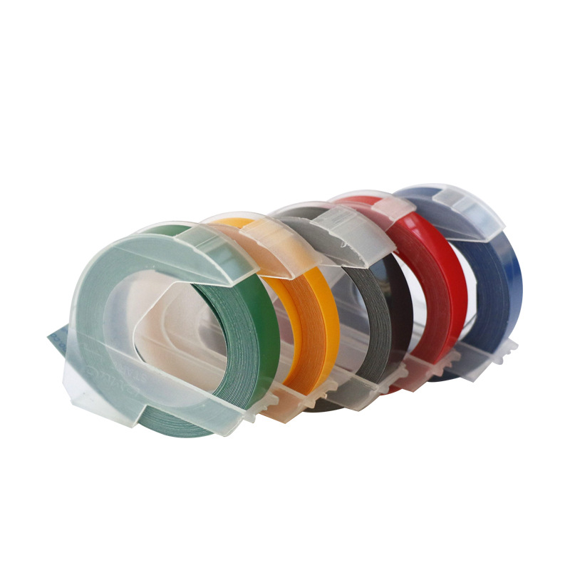 Suitable for Delta DYMO Manual Labeling Machine Stereo 3D Bump Embossed Tape 9mm Price Lettering Ribbon