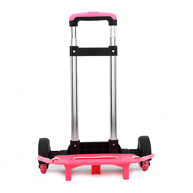 Elementary School students aluminum alloy detachable trolley single schoolbag trolley accessories three-wheel stair climbing trolley
