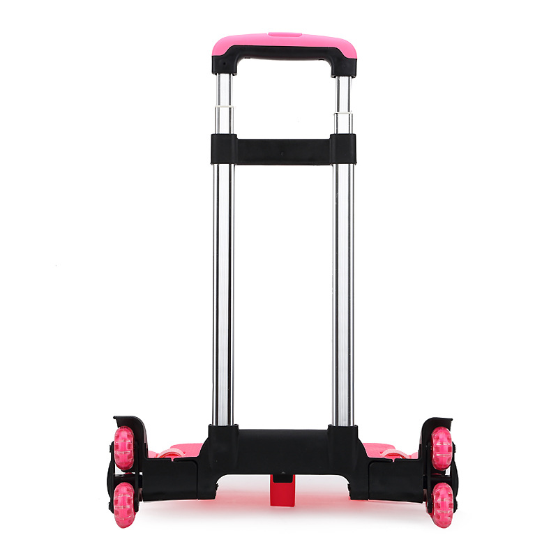 Elementary School students aluminum alloy detachable trolley single schoolbag trolley accessories three-wheel stair climbing trolley