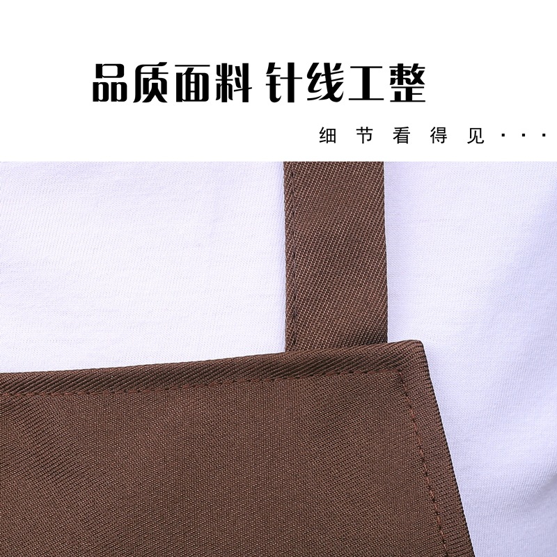Uniform advertising apron custom logo kitchen apron kitchen polyester waist solid color uniform apron custom