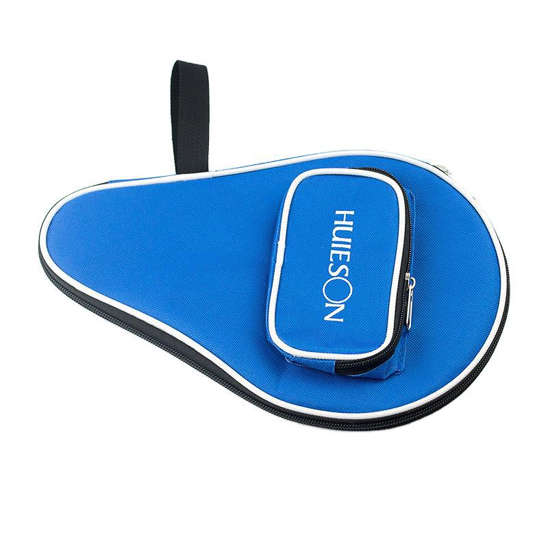 Hui Sheng Single-Pack Gourd-Shaped Table Tennis Racket Case with Carrying Strap, Can Hold Three Balls, Protective Cover, Can Be Printed with Logo