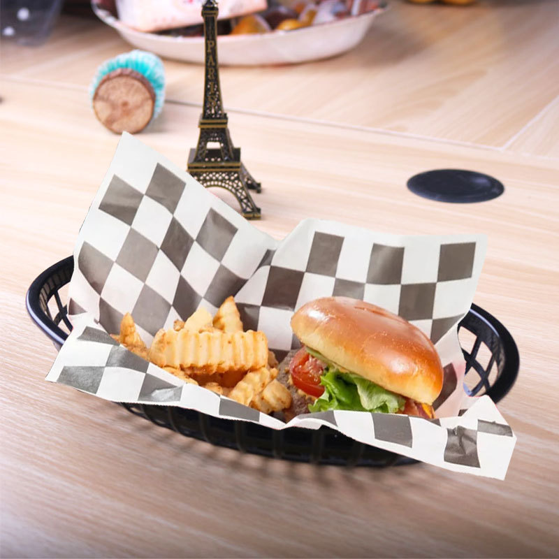 Рекомендуемая для улицы пластиковая корзина для картофеля фри и гамбургеров, быстрое питание, лодочка для фруктов, тарелка для хлеба и жареной курицы