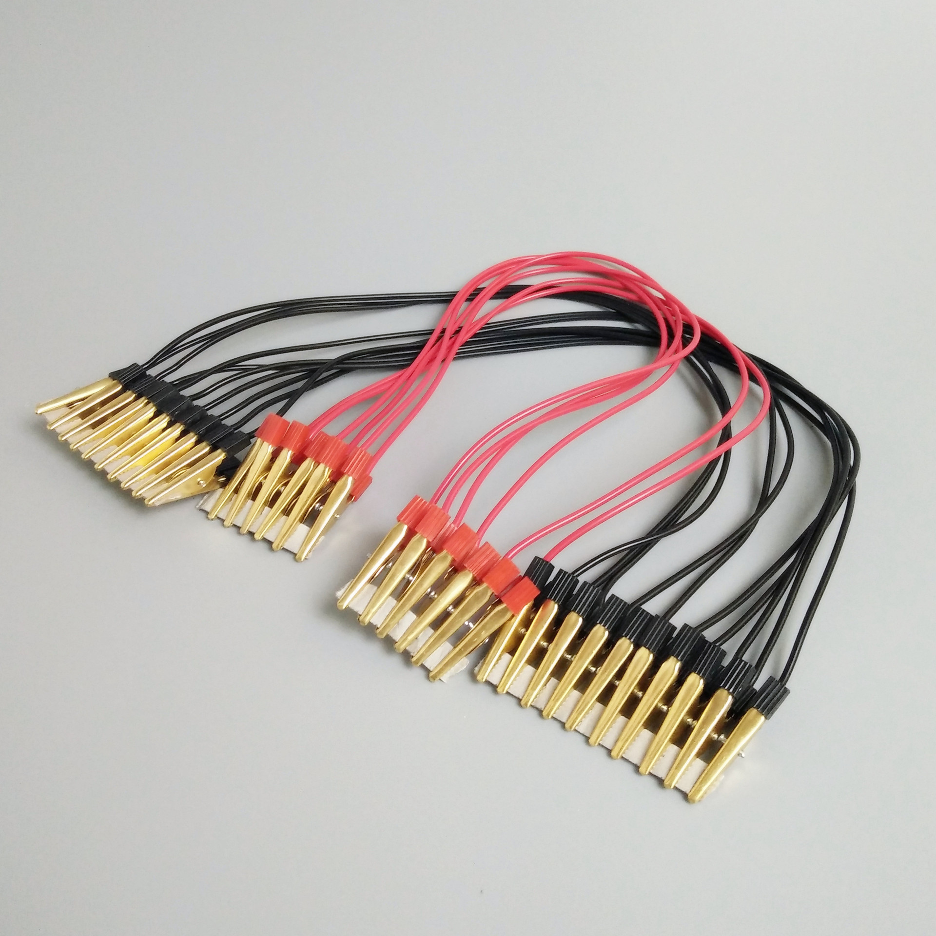 Двухголовочный медный крокодиловый зажим провод физика и электрические цепи эксперимент сварка 0.5 квадрат 28 жил 40 см соединительный провод