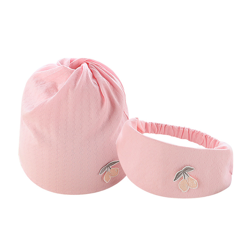 New manufacturers wholesale cotton moon hat moon scarf summer thin material sweat-absorbent embroidery maternal hat