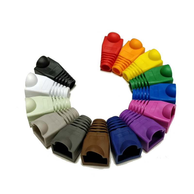 Category 6 Network Cable Crystal Head Sheath, 6.5mm Aperture, Universal, Available in Multiple Colors