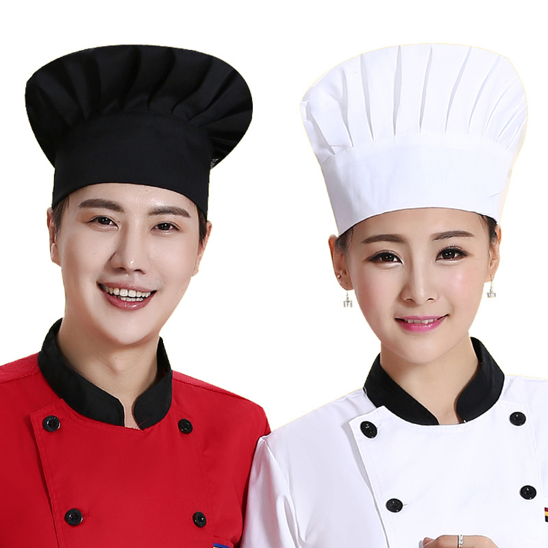 Chef cotton hat overalls work hat hotel kitchen restaurant canteen chef hat baking shop cake hat