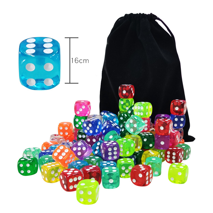Supply of Various Specifications of Transparent Colorful Dice, Foreign Trade Supply, Acrylic Sieve, Digital Dice, Dice