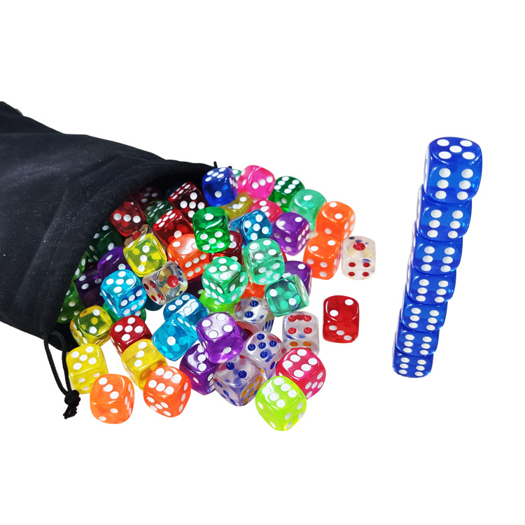 Supply of Various Specifications of Transparent Colorful Dice, Foreign Trade Supply, Acrylic Sieve, Digital Dice, Dice