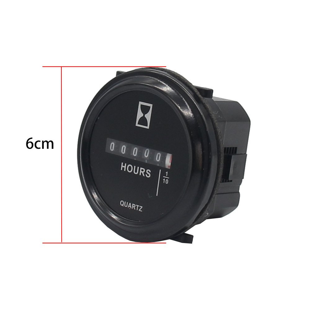 Motorcycle accessories mechanical timer marine engine round generator ACDC truck timing hour meter