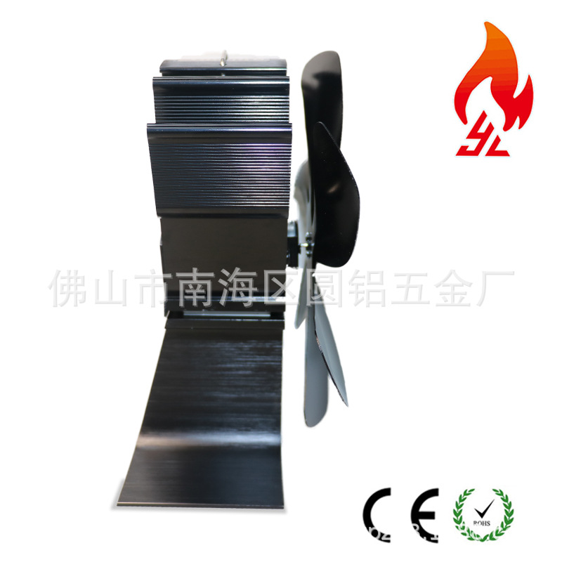 Factory sales 2021 New 6-leaf cross-border Amazon foreign trade Europe and the United States thermal power fireplace fan