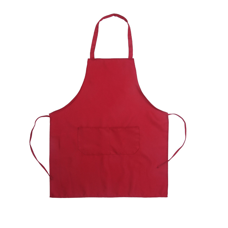 Uniform advertising apron custom logo kitchen apron kitchen polyester waist solid color uniform apron custom