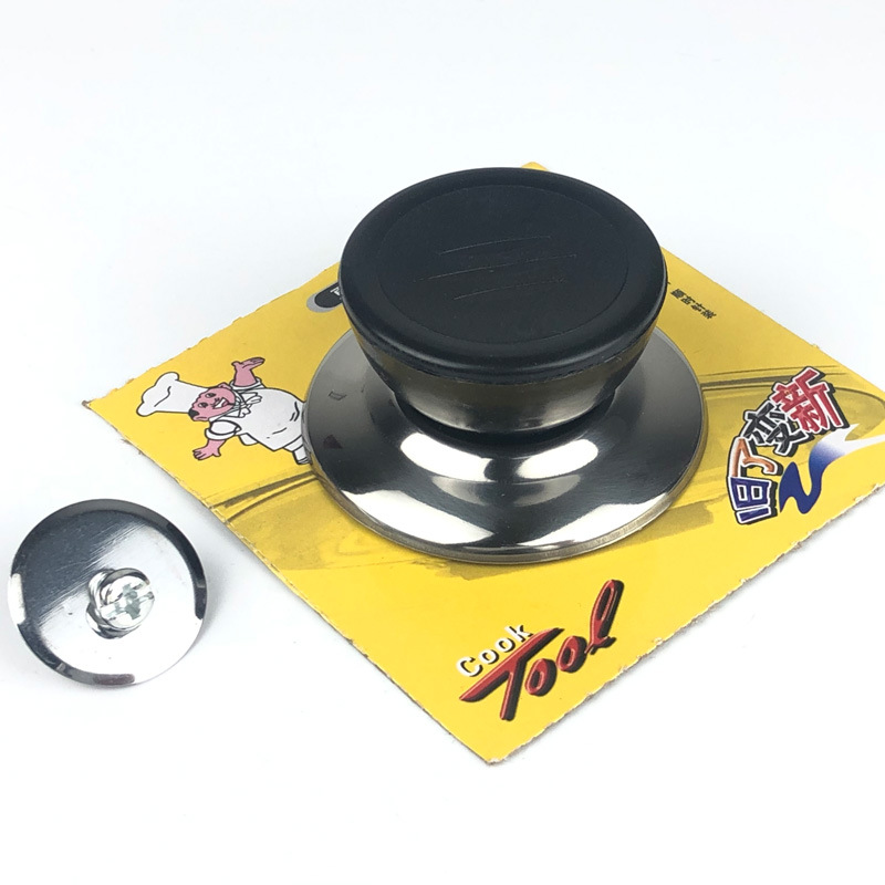 Stainless steel pot lid button top bead pot cap handle one yuan two yuan stall goods pot lid handle plastic top bead manufacturer