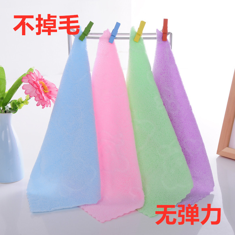 маленькое полотенце из микрофибры с рельефом подарок квадратное безворсовое растягивающееся кружевное детское слюнявчик