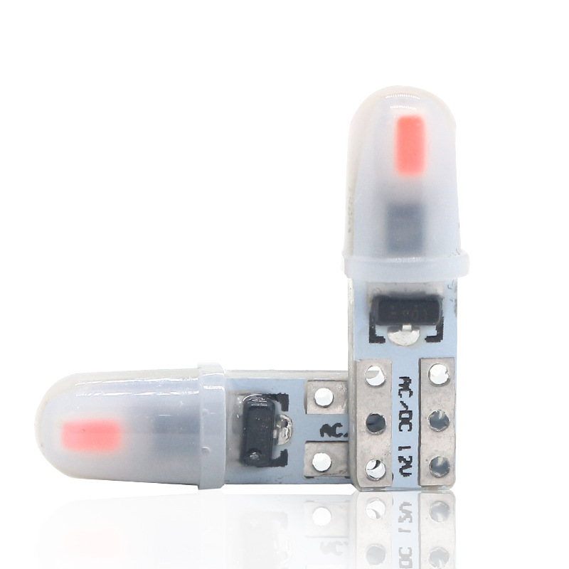 Car Led Bulb T5 2Smd 3014 3020 Instrument Light Central Control Light Makeup Light 3D Astigmatism Indicator Light