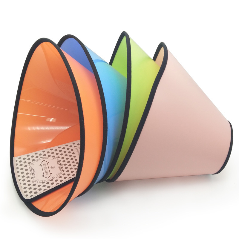 Candy color Elizabeth ring dog collar pet anti-licking and biting ring deepening large dog soft head cover shame ring