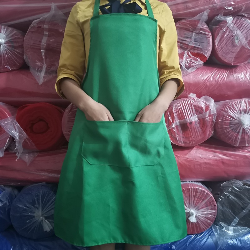 Uniform advertising apron custom logo kitchen apron kitchen polyester waist solid color uniform apron custom