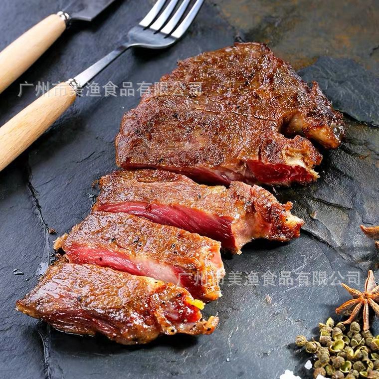 Shunshun Shunde Xin Yurun Black Pepper Steak Western Food Commercial Pickled Semi-Finished Black Pepper Steak Ingredients 300g a Pack
