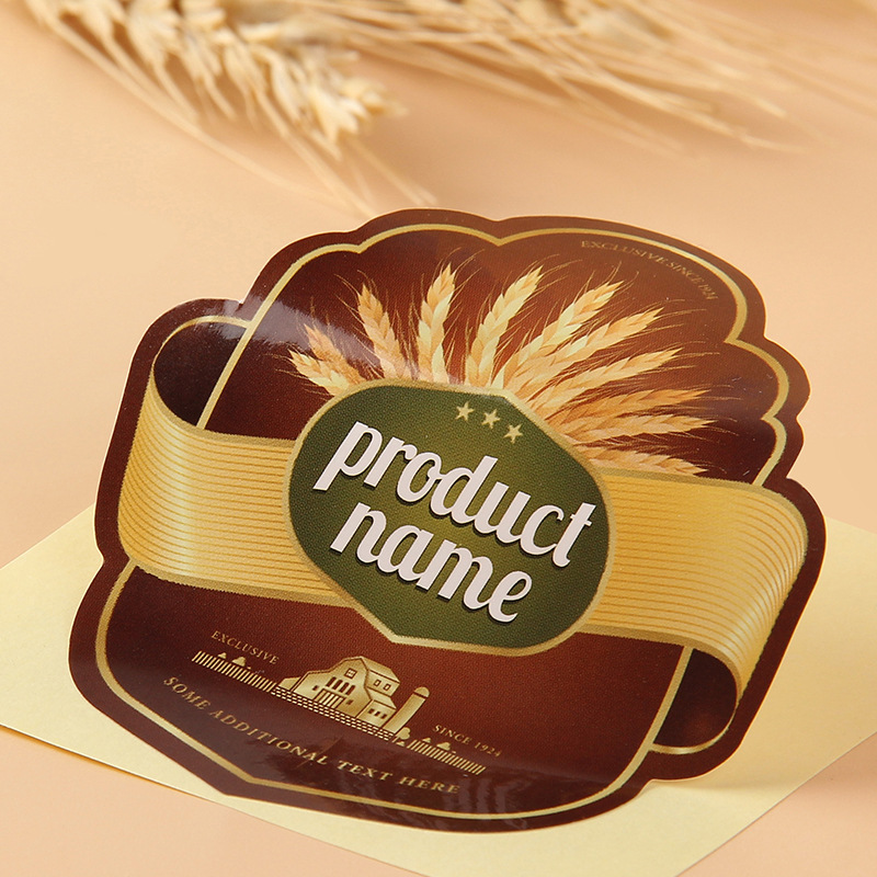 Наклейка для запечатывания самоклеящаяся наклейка для переноса логотипа кристальная наклейка прозрачная лазерная наклейка