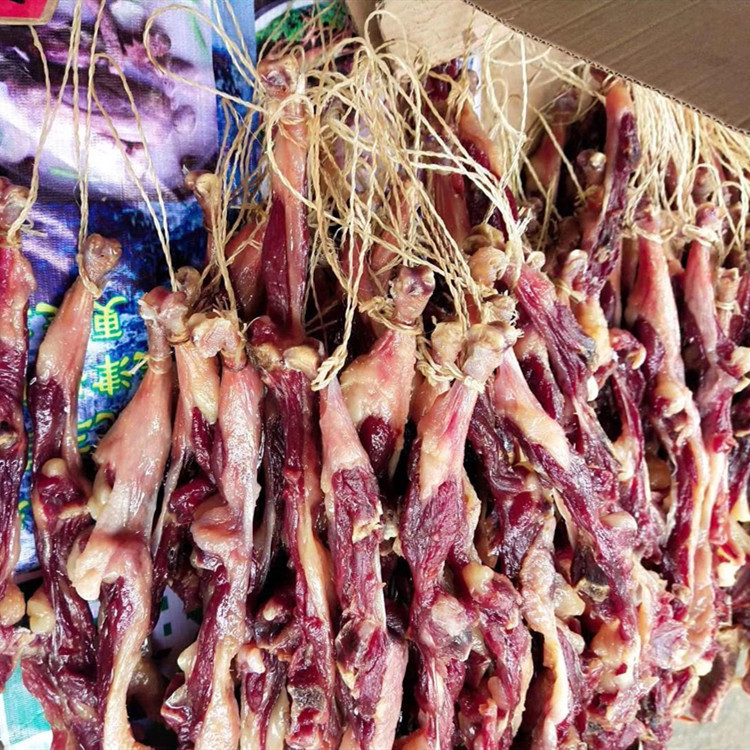 Cured Duck Strips, High-Quality Cured Duck Strips, Dried Cured Duck Legs, Cured Meat, Cured Sausage, Cured Duck Strips, Cured Duck Strips at Exhibitions and Street Stalls