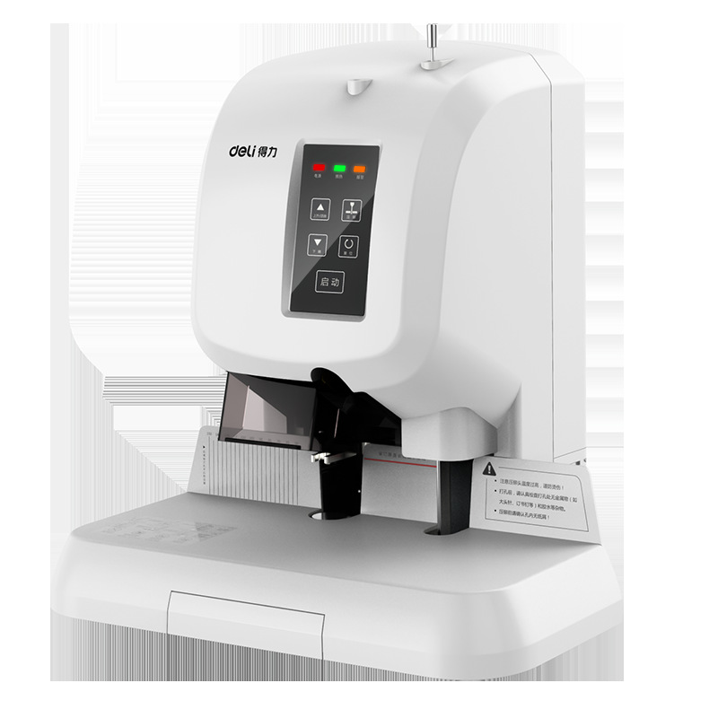 Deli 3880 Automatic Binding Machine Financial Voucher Binding Machine Electric Punching Hot Melt Riveting Pipe Glue Machine