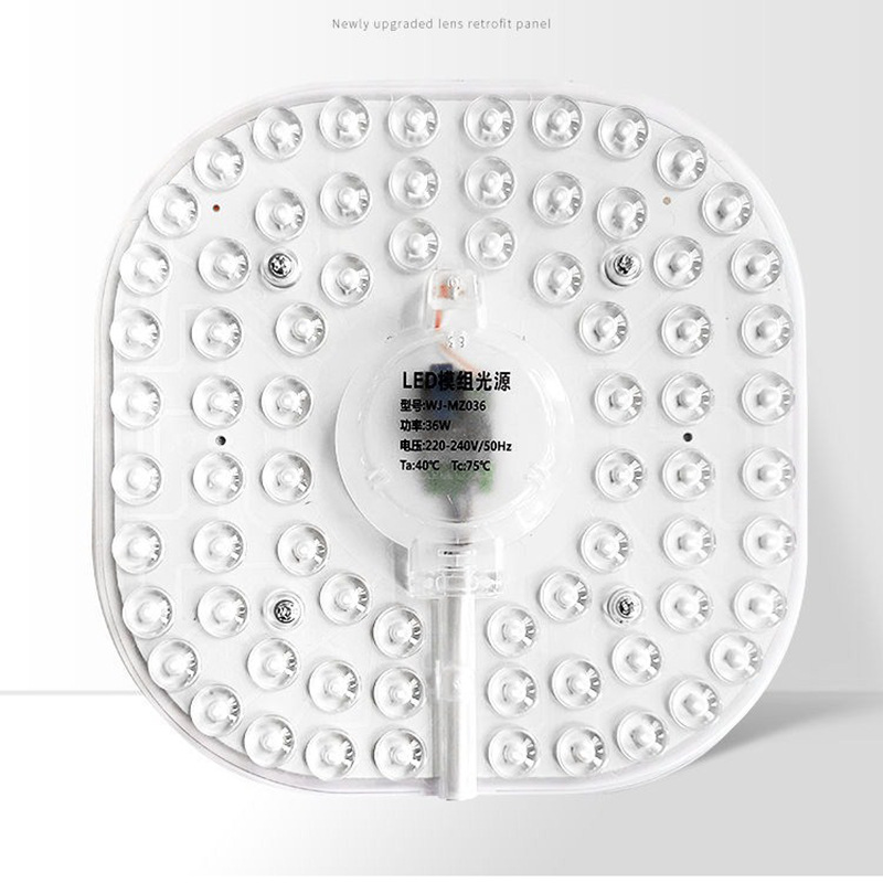 Led Ceiling Lamp Wick Magnetic Lamp Panel Round Replacement Light Source Module Patch Sound and Light Control Radar Sensor Light