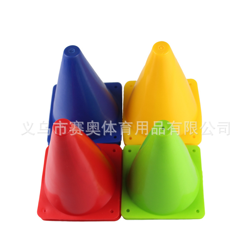 Wholesale 18cm Football Sign Bucket Sign Cone Road Sign Barricade Training Cone Obstacle Soccer Training Sign Barricade