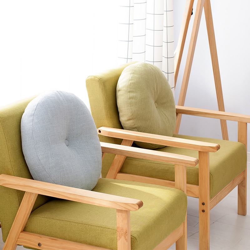 Japanese-style linen futon seat cushion thickened cushion fabric bay window balcony sitting bay window tatami cushion pillow