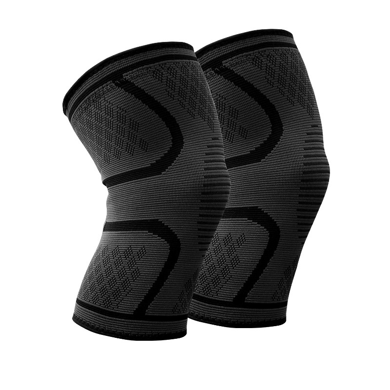 Sports knee pads autumn and winter running basketball riding fitness non-slip men and women breathable thin color nylon knee pads