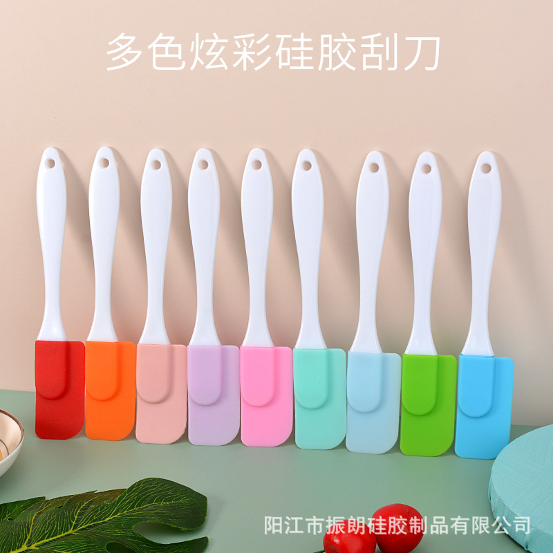 Кросс-браундер силиконовый скребок маленького размера, разделенный скребок, кремовый шпатель, термостойкий инструмент для выпечки, на складе