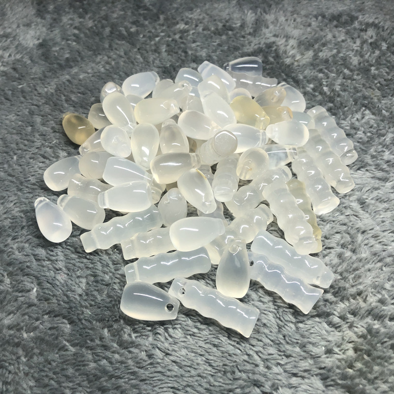 Подвеска из ледяного халцедона Мадагаскара, аксессуары, арахис, бамбуковый соединитель, безопасная пряжка, подвеска для автомобиля, цепочка для свитера