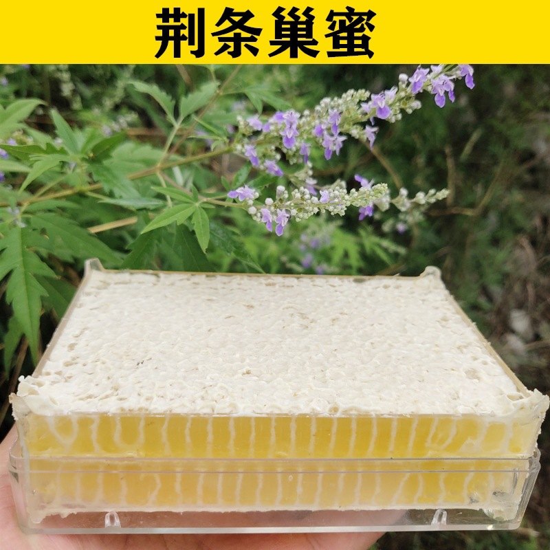 Farm self-produced fresh honeycomb honey 500g mature full-cover jingtiao honeycomb honey mountain flower honey local specialty wholesale