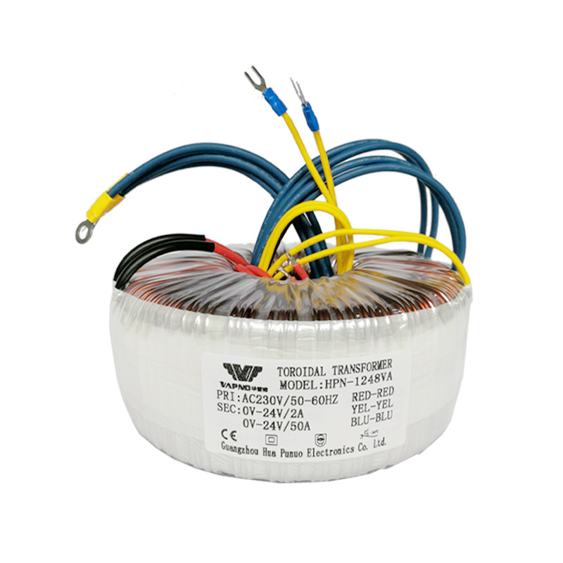 Manufacturer Ring Transformer Low Frequency 10W-10000W Window Opener Single Phase Ring Cattle Boost Step-Down Ring Transformer