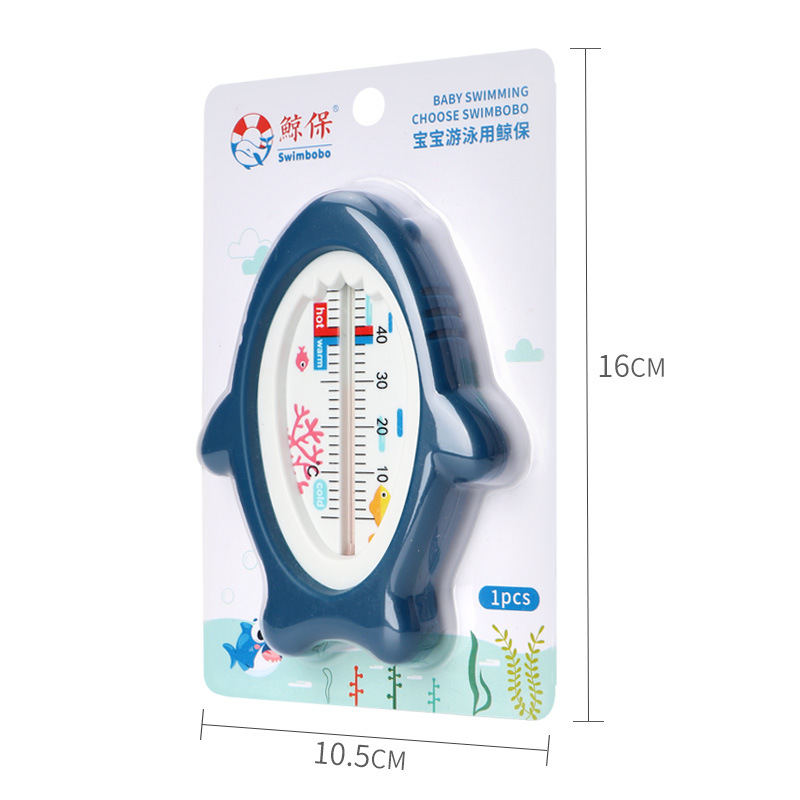 Swimbobo Water Thermometer Baby Bath Thermometer Shark Cartoon Shape Kerosene Temperature Sensing Thermometer