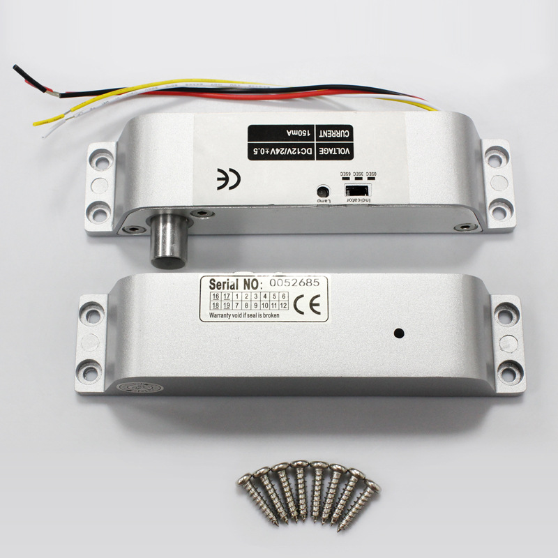 Surface-Mounted Electric Bolt Lock, Access Control Electric Lock, Surface-Mounted Electric Bolt Lock, Access Control Electric Lock with Delayed Release, Surface-Mounted Electric Bolt Lock, 12V/24V Magnetic