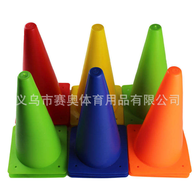 Wholesale 18cm Football Sign Bucket Sign Cone Road Sign Barricade Training Cone Obstacle Soccer Training Sign Barricade