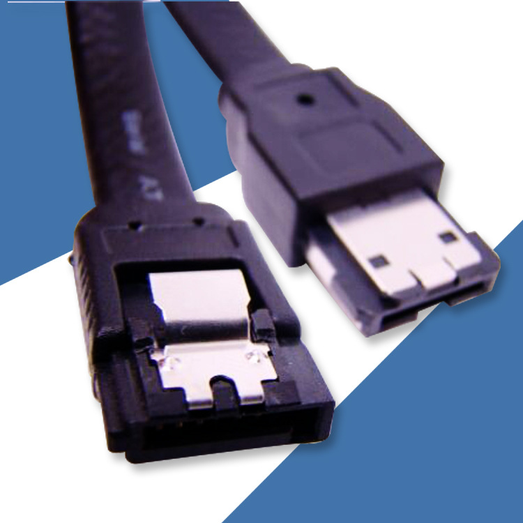 sata8 core data line SATA 7p double straight head with shrapnel black line sata3 0 solid state drive data line