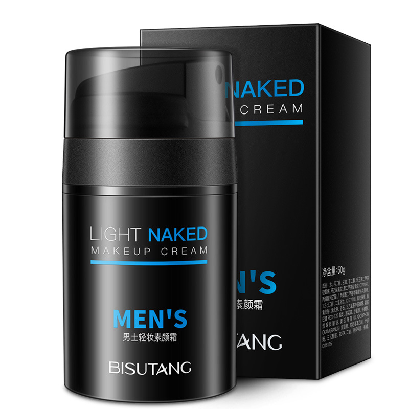 Bisutang Men's No-Makeup Cream 50g Light Face Concealer Modification Natural No Whitening Lazy Face Cream Dropshipping