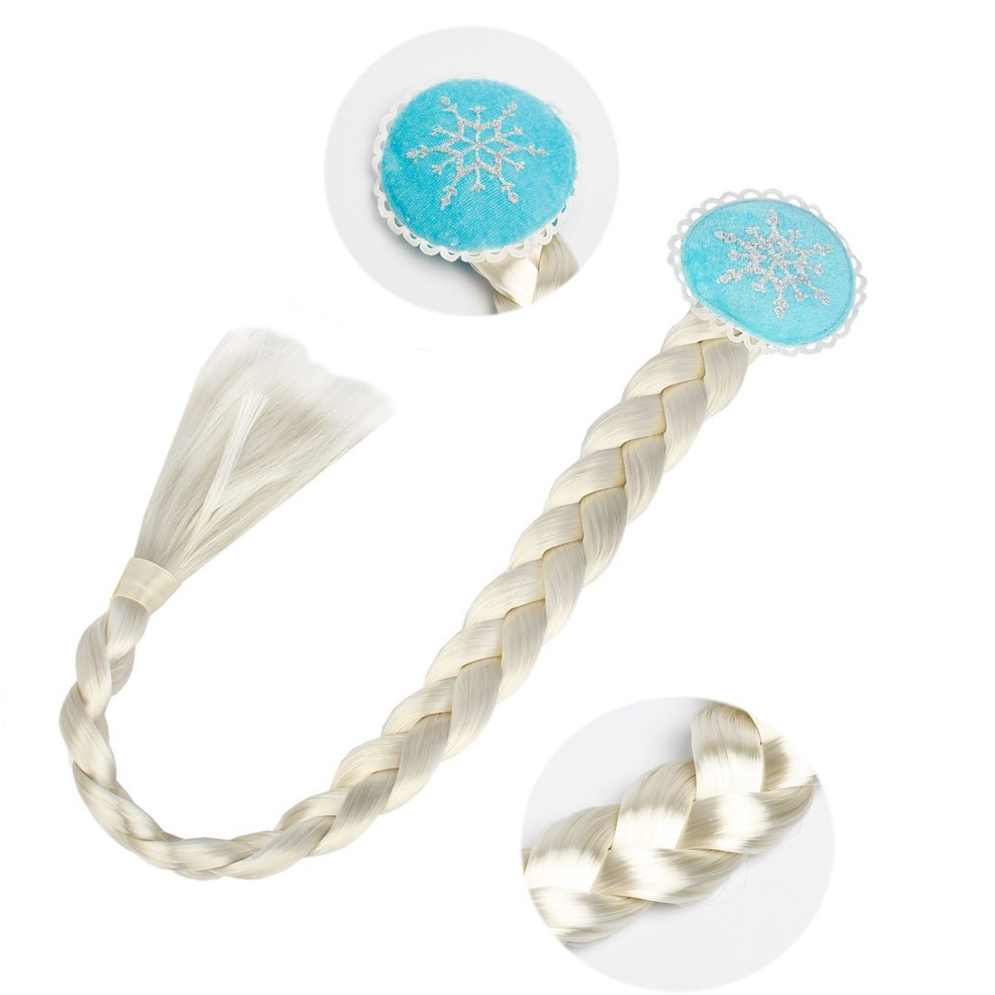 European and American Hot Sale Frozen 2 Wig Braids Elsa Anna Princess Brown Twist Braids Children's Wig